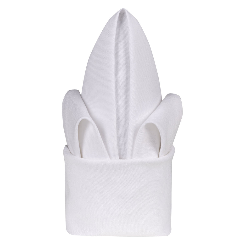 Stoffserviette - Farbe uni weiss