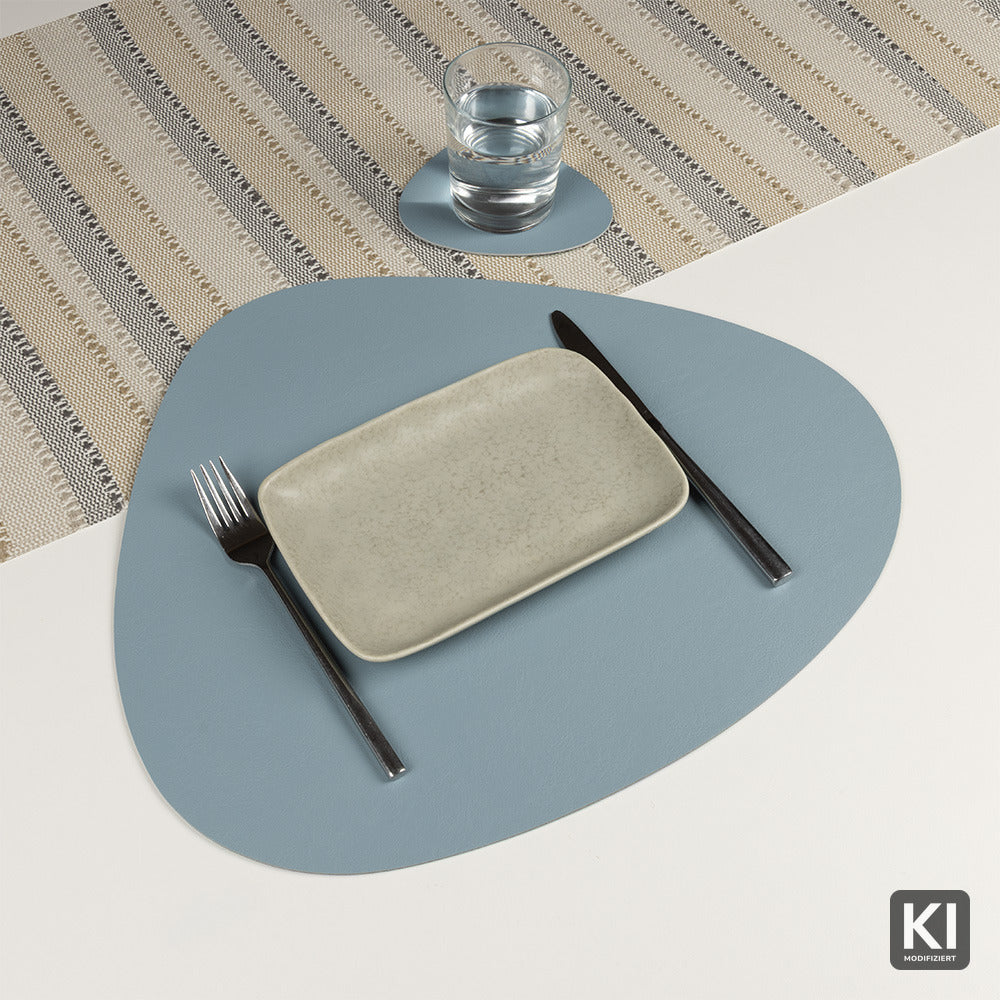 Antibakterielles Wende-Tischset "Kaja" in Steinform (Stone Shape) | Verschiedene Farben