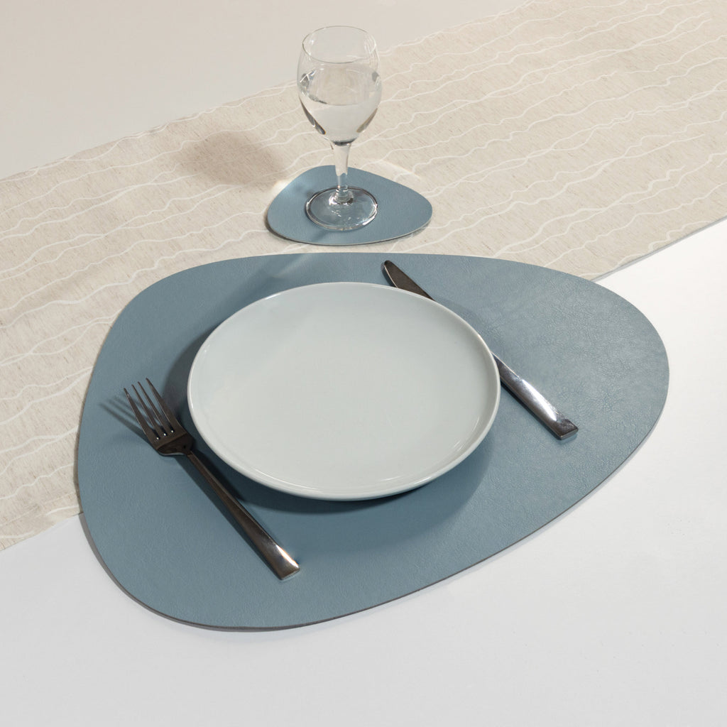 Antibakterielles Wende-Tischset "Kaja" in Steinform (Stone Shape) | Verschiedene Farben