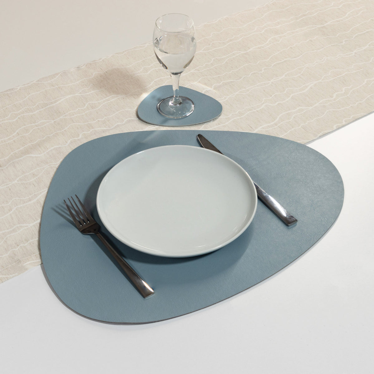 Antibakterielles Wende-Tischset "Kaja" in Steinform (Stone Shape) | Verschiedene Farben