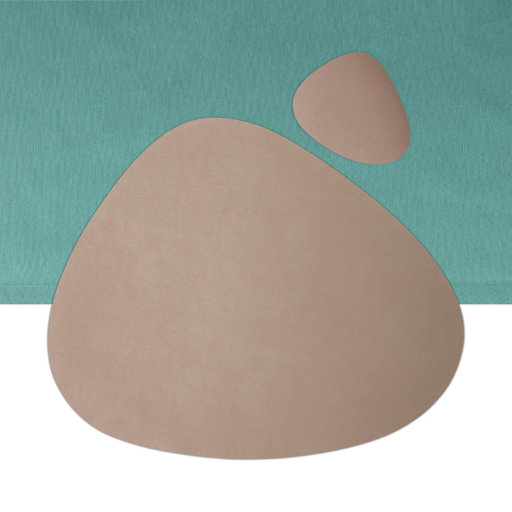 Antibakterielles Wende-Tischset "Kaja" in Steinform (Stone Shape) | Verschiedene Farben