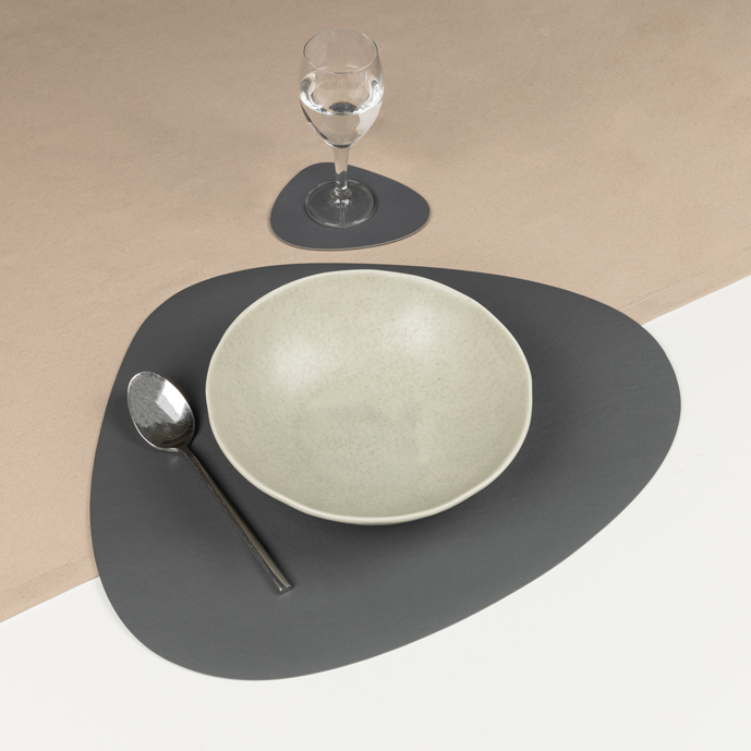 Antibakterielles Wende-Tischset "Kaja" in Steinform (Stone Shape) | Verschiedene Farben