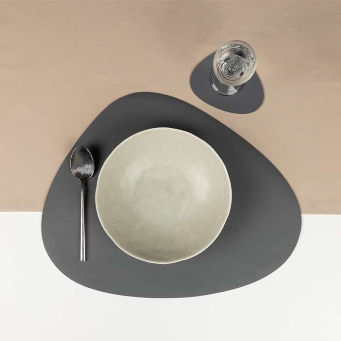 Antibakterielles Wende-Tischset "Kaja" in Steinform (Stone Shape) | Verschiedene Farben