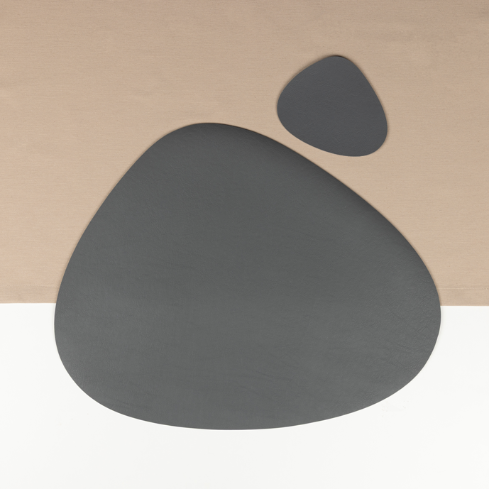 Antibakterielles Wende-Tischset "Kaja" in Steinform (Stone Shape) | Verschiedene Farben