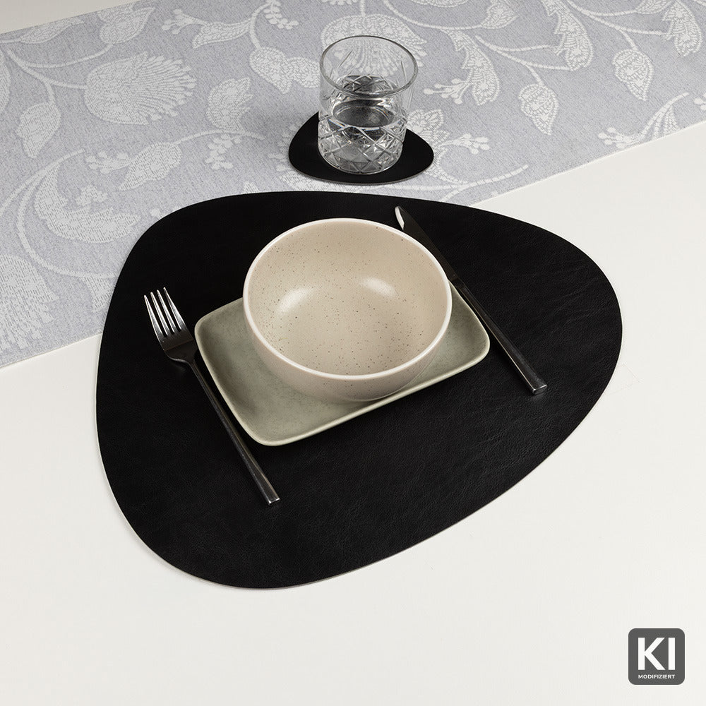 Antibakterielles Wende-Tischset "Kaja" in Steinform (Stone Shape) | Verschiedene Farben