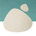 Antibakterielles Wende-Tischset "Kaja" in Steinform (Stone Shape) | Verschiedene Farben