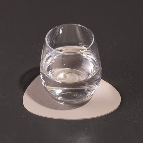 6er Pack antibakterielle Glasuntersetzer "Kaja Stone Shape" in moderner Steinform